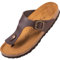 Palado Zehentrenner Damen Kos Matt – gefertigt in Spanien – weiche Veloursleder-Decksohle – mattes Obermaterial für dezente Eleganz Braun UK6 - EU39
