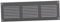 300x100mm / 12x4 inch Grey Metal Air Vent Grille Cover with Insect Mesh - Ventilation Cover