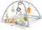 Fisher-Price HBB74-5 Sinnes Baby Spieldecke, kuschelig weiche Krabbeldecke mit Sensorik Spielzeug, sechs abnehmbare Beschäftigungsspielzeuge, Babyaustattung ab der Geburt