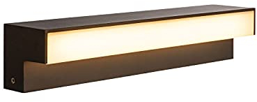 SLV Stehleuchte L-LINE OUT 60 FL / LED Außen-Beleuchtung für Wege, Wände, Eingänge, Outdoor Garten-Lampe / IP65 11.5W 800lm anthrazit, 1003535