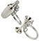 Toddmomy Cocktail Shaker Keychain Wine Bottle Key Ring Wine Glass Keychain Wine Charm Keychain for Wine Lovers Bartender 2pcs