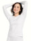 LAPASA Damen Innenfleece Thermo Unterhemd, Thermounterwäsche Oberteil Funktionsunterwäsche, L39 Weiß, 200 Wärmer, XXL