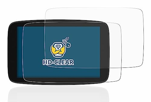 BROTECT (2 Stück Schutzfolie für TomTom Go Expert 7 Displayschutz Folie Made in Germany, Ultra-Klar