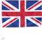 A Pair of Car Window Flags with Plastic Poles (Union Jack Flag)