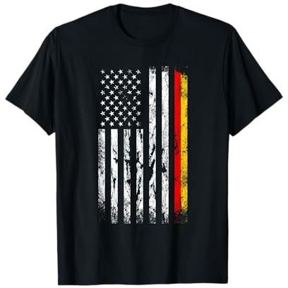 Deutsch Amerikanische Flagge T-Shirt