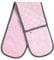 Pink Double Oven Gloves | Maximum Heat Resistant Protection | Double Oven Mitt Potholders With Silicone Non-slip Design | Machine Washable Thick Oven Glove Potholders Home & Kitchen