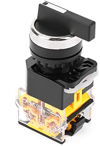 22mm 3 Positionen Momentanschalter Schlüsselschalter Drehschalter Auto Reset 2NO 1NC für Starterrelais 220V 380V