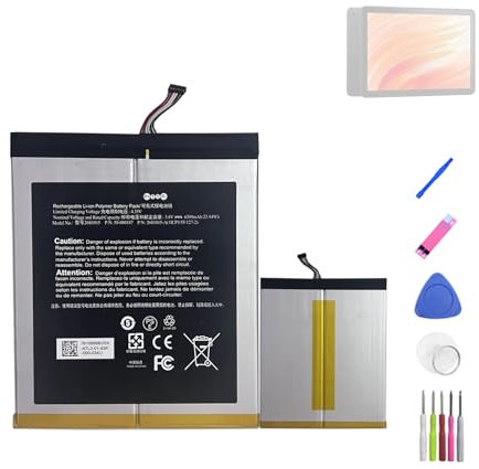 HIGHAKKU Ersatzakku Batterie 26S1015 58-000187 kompatibel mit Fire HD 10 7th Gen 10.1 Inch SL056ZE (2017 Release) Tablet SL056ZE 26S1015-A (11CP3/55/127-2), 2955C7 with Tools
