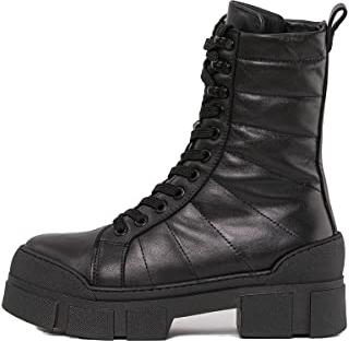 Damenstiefel, Damenschuhe, Lederstiefel, Lederstiefel, Lederstiefel, Rindsleder, Stiefel, Schwarz , 37 EU