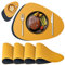NOSTHEART Tischsets Abwaschbar 4er Set, Platzsets Abwischbar Tischsets Leder Rund Hitzebeständig rutschfest Platzdeckchen mit Untersetzer, Doppelseitigen - Blau Orange