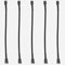 upHere 4pin PWM Ventilatore Splitter Cavo 5 pezzi Cavo di prolunga di alimentazione Cavo Adattatore Splitter con manicotto intrecciato per il Cavo della Ventola di raffreddamento del PC, FH1-5