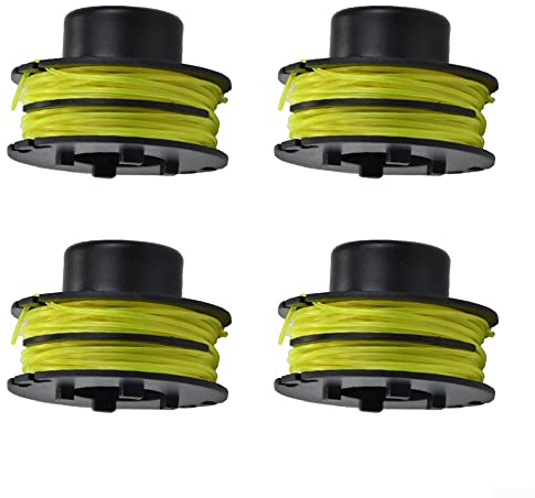 QOXEZY Lot de 4 bobines de fil pour débroussailleuse RAC118 RLT3525S 1,2 mm,Remplacements Bobine Fil Coupe Bordure