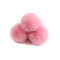 20 Stück 5cm Pompons Kunstfell Bommel Farbiger Fellknäuel mit Elastischer Schlaufe für DIY Basteln Weihnachtsdekoration Tischdekoration Geburtstagsdeko Kleideraccessoires,Dunkelrosa B