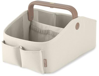 Skip Hop Diaper Caddy Organizer with Touch Sensor Night Light Nursery Style Oat