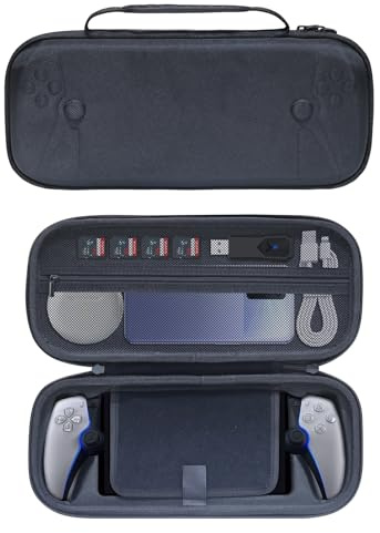 NXPGKEA Carrying Case for Playstation Portal, Hard Shell Portable Travel Storage Handbag for PS5 Portal, Full Protection Handheld Case Accessories for Playstation Portal Remote Player Bag Black
