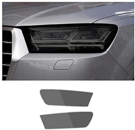 SCurti Auto Scheinwerfer Folie Für Audi Q7 2016 2017 2018 2019 Auto-Scheinwerfer-Schutzfolie, Frontlicht, transparent, geschwärzt, vorgeschnittene Form, Aufkleber, Zubehör