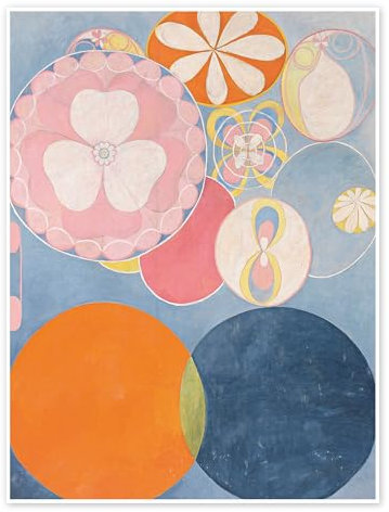 Die zehn Größten, Nr. 2, Kindheit Poster von Hilma af Klint 30 x 40 cm Blau Wandbilder Wanddeko