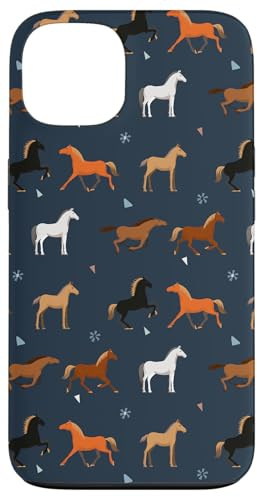 Horses Pattern, Horse Lover Animal Lover Horses Case for iPhone 13