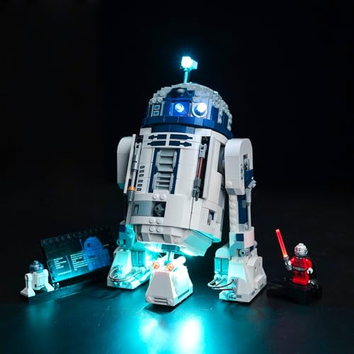 LocoLee Licht Kompatibel mit Lego R2-D2 Droid, Nur Lichter Set - Kein Modell, Licht BeleuchtungSet Compatible with Lego 75379 Star Wars R2-D2 Droid (Standard Version)