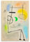 GAJUST Abstrakte groteske Joan Miro Figuren Devant La Lune, 1942, Maler-Kunst-Poster, Leinwanddruck, dekoratives Gemälde, ungerahmt, 20 x 30 cm