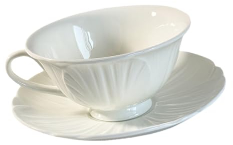 TOPBATHY 1 Set Französische Kaffeetasse Und Untertasse Nachmittagstee Tasse Keramiktasse Untertasse Kaffeetasse Mit Untertasse Französischer Stil Untertasse Teetasse Und Untertasse