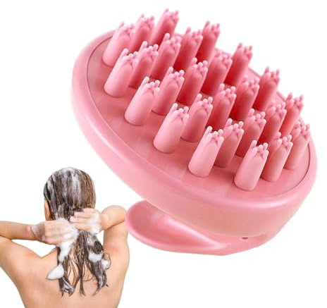 Zuasdvnk Hair Shampoo Brush - Scalp Scrubber Silicone Hair Washing Brush | with Soft Bristles | Shampoo Brush Ergonomic Detangling Brush, Scalp Massage Brush for Shower All Hair Types
