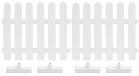 Milisten Bordure De Jardin en Plastique avec Base 40 X 50 Cm Bordure De Paysage De Parterre De Fleurs pour Jardin Pelouse Parterres De Fleurs Décoration Végétale.