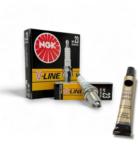 4x Zündkerzen V-Line passt für Opel Corsa B 1.2/1.4/1.6 Bj. 1993-2000 + Kupferfett