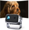 Beamer【±360° Drehbar/Remote Focus/Trapezkorrektur】 Mini Beamer Jimveo Beamer 1080P Full HD 15000L WiFi6 Bluetooth Projektor Unterstützt 4K Heimkino 300'' Display mit iOS/Android/USB