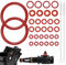 Prebafun 45 Pcs Guarnizione O-Ring Kit di Manutenzione, O-Ring Guarnizioni, Guarnizione della Macchina del caffè, Guarnizione Macchina Caffè per Valvola di Supporto, Valvola del Vapore, Gruppo Birra