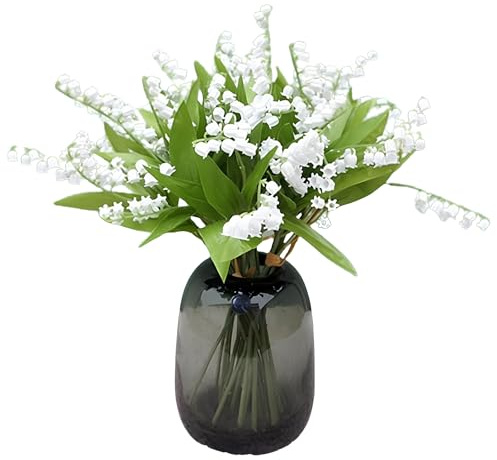 Zillary Kunststoff Blumen, 6 Bündel Künstliche Blumen Von Maiglöckchen, Deko Blumen, Unechte Blumen Deko, Kunstblumenstrauß Künstlich Blumenarrangements, Geeignet Für Haus, Garten, Party, Hochzeit