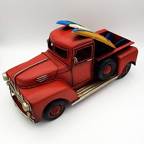 DynaSun Modellino Camion Pickup Auto d’Epoca Vintage in Metallo, da Collezione in Stile Retro Antico Scala 1:20 25 cm