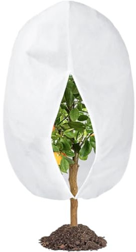 XIASHENG 1 Pieza Protección Invernal para Plantas con Cordón Funda contra Heladas para Plantas de Invierno Protección de Invierno,Capucha Protectora Antiheladas para Todo Tipo de Árboles-100 x 120cm