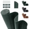 INMOZATA PVC Sichtschutzmatte 90cm Hoch x 300cm Lang mit Dreifach Verstärkung Innen, Garten Balkon Sichtschutz Zaun mit Kabelbindern,Windschutz Wasserdicht ohne Bohren für Balkon Garten Terrasse-Grün