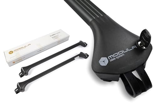 Modula Case System OvalBar 120 cm Kompletter Aluminium-Dachträger Relingträger kompatibel mit Skoda Superb III Kombi ab 2015- mit offener Dachreling, abschließbar, Nutzlast 75 kg