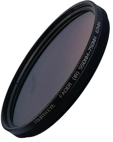 Filtre infrarouge réglable pour objectif d'appareil photo Canon RF 35 mm f/1.8 Macro IS STM 52 mm de 550 nm à 750 nm