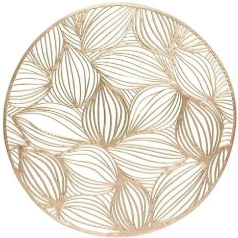 Atmosphera Créateur d'intérieur - Set de Table Rond Ajouré Automne 38cm Doré