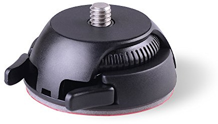 Schnellspanner-Halterung inklusive Schnalle + flachem und gebogenem Basis-Klebeband, Ersatz für Gear 360 Kamera Theta S/SC/M15 & Sports Action Panoramakamera mit 1/4 Zoll