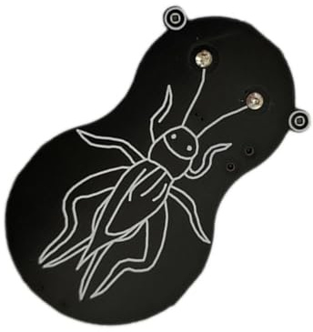 Obotsnoi Legierung Crickets Soundeffekte Streichgerät Praktisches Scherz-Gadget für drinnen und draußen, tragbares Streich-Gadget