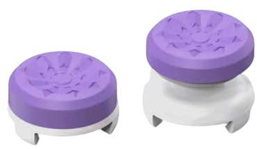 Lumi Zenva 2 Stück Thumbsticks Silikon Thumbsticks Griffe Mützen für PlayStation 5 Verbessert Präzision Steuerung Reduziert Daumenmüdigkeit Violett