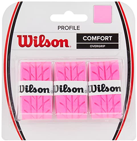 Wilson Profile Lot de 3 surgrips de Tennis Roses