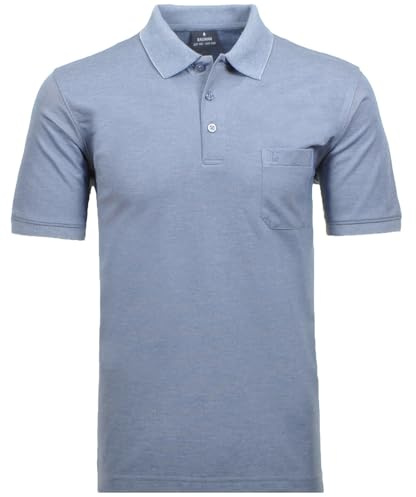 RAGMAN Herren RAGMAN Kurzarm Softknit Poloshirt 6X-Large, Taupe