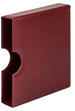 Lindner Kassette mit Griffmulde (für karat-Ringbinder) in 5 verschiedenen Farben zur Auswahl (810K-W - Weinrot)