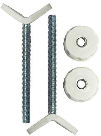 Baby Gate Guru M10 (10mm) Y-Spindelstangen Geländeradapter Extra Langen für Treppen - 2 Stück für Treppenschutzgitter für Babys und Haustiere (10mm, Weiß)