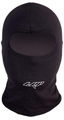 LRP Bunte Sturmhaube aus Baumwolle für Gokart, Motorrad, Dirtbike, Motorsport (Schwarz, Kurz)