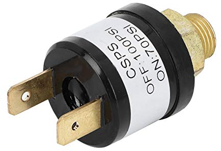 Luftdruckschalter, Auto Luftpumpe Luftdruck Schalter Luftkompressor Ventil Druckschalter Automatische Luftdruckschalter Ventil 70-100PSI für Luftkompressorpumpe