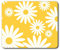 Destination Vinyl Ltd Yellow Daisy Flowers Sunny Mouse Mat Pad Computer PC Laptop Gaming Office Home Desk Accessory Gadget 2441