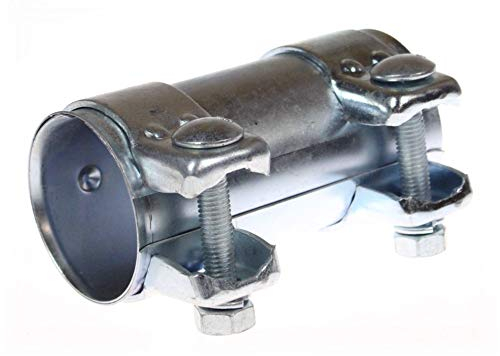 BayWorld Rohrverbinder Universal 55x59,5x125mm Doppelschelle Silber
