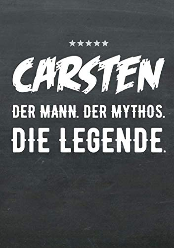 Buch-Kalender 2021 im Format A5 - Carsten, der Name, das Geschenk - Carsten, der Mann, der Mythos, die Legende: Kalenderbuch, Terminplaner und ... mit dem Namen Carsten, 1 Woche = 2 Seiten