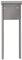 RENZ/Prisma/Freistehende Briefkastenanlage Standbriefkasten/RAL-Farbe 9007 Volumen 12 L/zum Einbetonieren/Dein-Briefkasten.de
